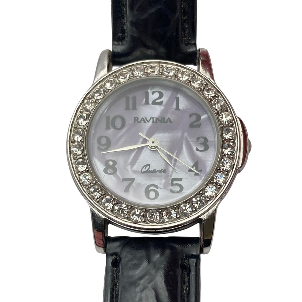 Ravinia Women's Watch 27mm Purple Marble Like Face - Fresh Battery - Adjustable